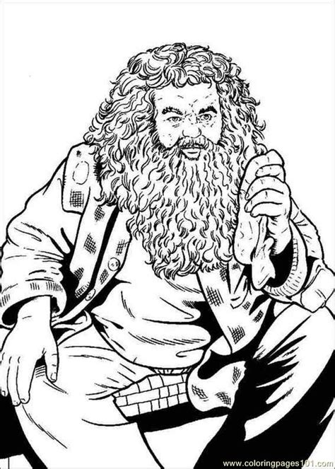 Harry Potter Coloring Pages Hagrid Clip Art Library