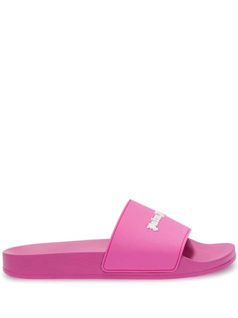 Palm Angels Logo Appliqu Flat Slides Farfetch