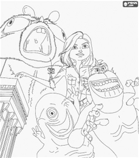 Laminas Para Colorear Coloring Pages Monstruos Vs Aliens Para