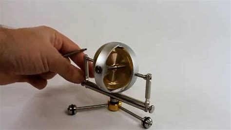 Super Gyroscope In Gimbals With Attachment For Weight From Gyroscope