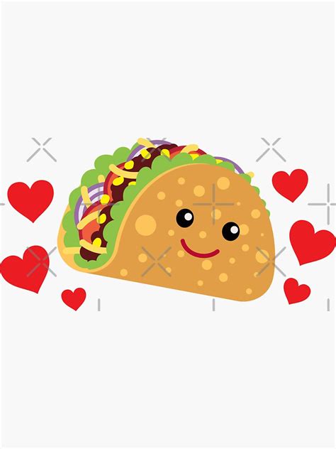 Tacos Are My Valentine Sticker Sticker For Sale By Sundae Artisan