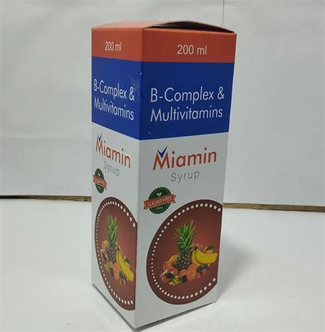 Mixed Fruits Miamin Vitamin B Complex Syrup 200 Ml At Rs 18 Box In Ambala