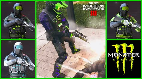 Mw3 All Monster Energy Skins With Finishing Moves Cod Executions Youtube