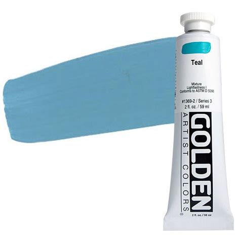 Golden Heavy Body Acrylics Teal Oz Tube Jerry S Artarama