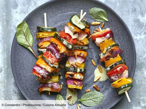 Brochettes de légumes grillés facile découvrez les recettes de