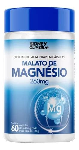 Magn Sio Malato Mg C Psulas Sidney Oliveira Sabor Sem Sabor