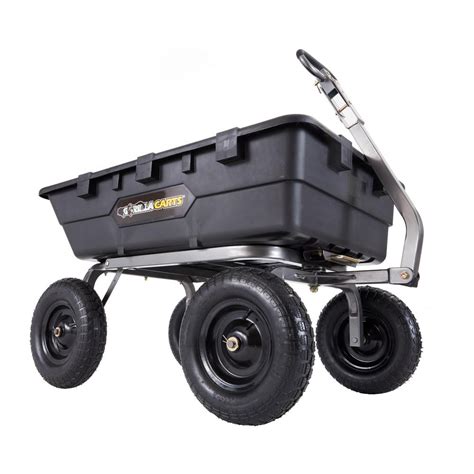 Gorilla Carts 1500 Lb Super Heavy Duty Poly Dump Cart Gor10 16 The