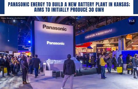 Panasonic Energy To Build A New Battery Plant In Kansas Aims To