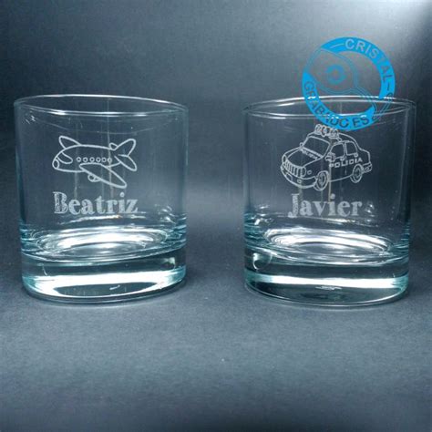 Vasos De Cristal Personalizados Con Dibujos Y Con Nombres Shot Glass