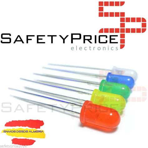 Kit Diodos Leds Mm Verde Blanco Rojo Azul Amarillo Safetyprice