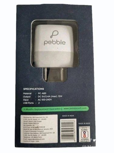 Pebble Mobile Charger at Rs 799/box | Chandini Chowk | Cuttack | ID ...