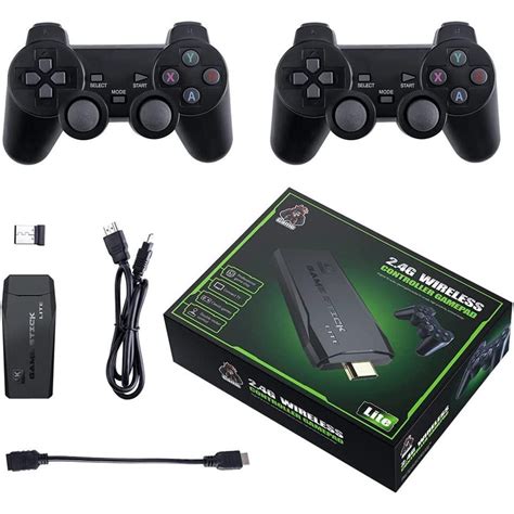 Video Game Stick 4K 64Gb 10Mil Jogos Retro 2 Controles Sem Fio Shopee