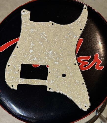 Aged White Pearloid Pickguard Fits Fender Tom Delonge Stratocaster