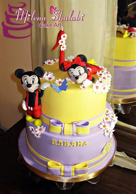 Mickey And Minnie Mouse Decorated Cake By Milena CakesDecor