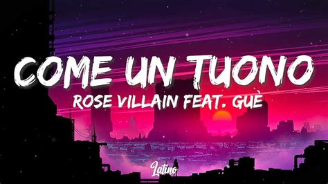 Rose Villain COME UN TUONO feat Guè Testo Lyrics YouTube