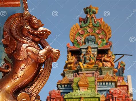 Traditional Statues Of Gods And Goddesses In The Hindu Temple Stock