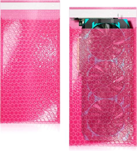 Pink Anti Static Bubble Wrap Bags X Resealable Bubble Wrap