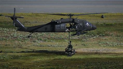 An Alaska Army National Guard Uh Black Hawk Helicopter Nara