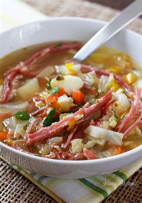 Corned Beef And Cabbage Soup Recipe Skinnytaste