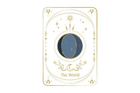 Tarot Card Major Arcana The World Svg Cut File By Creative Fabrica