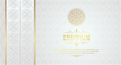 Luxurious white mandala background with decorative frames 2001764 ...