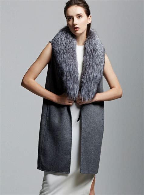 Akleatherware Office Fox Fur Scarf Cashmere Vest Fur Scarf