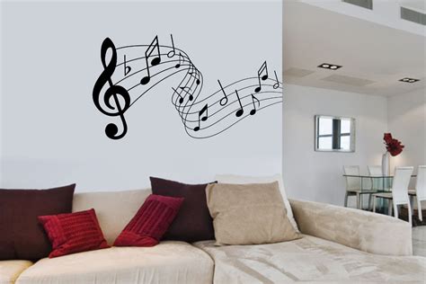 Adesivo Parede Música Decorativo Notas Musicais 100x51cm R 46 90 em