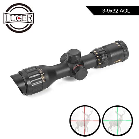 Luger X Aol Hunting Scope Red And Green Illuminated Reticle Angled