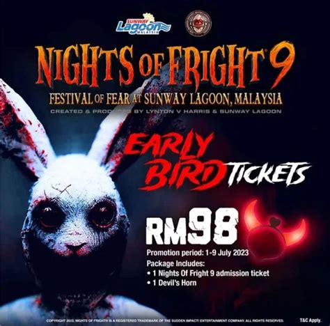 Sunway Lagoon Early Bird Nights Of Fright Tickets Vouchers Event