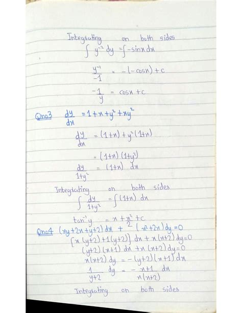 Solution First Order Differential Equation Studypool