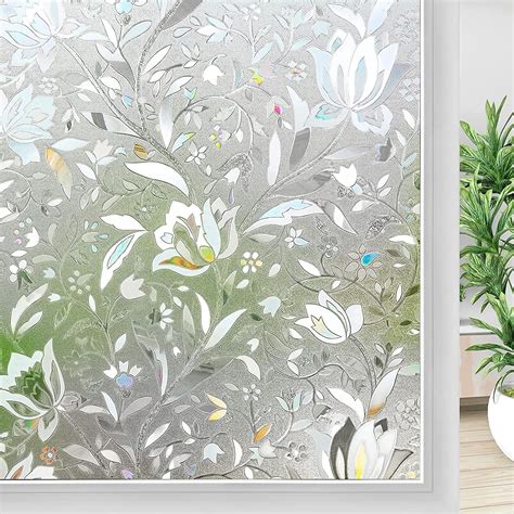 Amazon Window Privacy Film Rainbow Frosted Window Film 3D