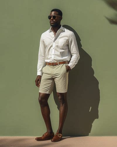 Summer Linen White Shirt With Brown Pants Hockerty