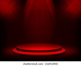 Red Stage Background Stock Illustration 262567817 | Shutterstock