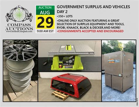 August Monthly Auction Day 2 Compass Auctions And Real Estate