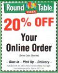 Round Table Pizza Coupons Printable