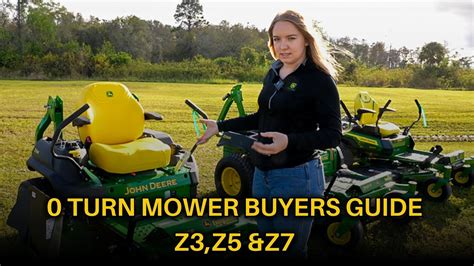 Zero Turn Mower Breakdown John Deere Z3 Z5 Z7 Youtube