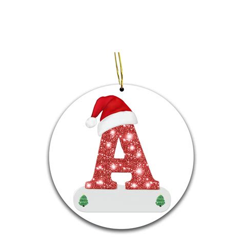 Blaxill Clearance 26 Letters Christmas Tree Decorations Pendants