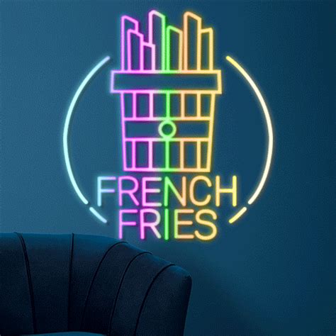 Custom Neon Signs French Fries Neon Sign