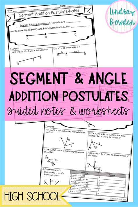 Segment And Angle Addition