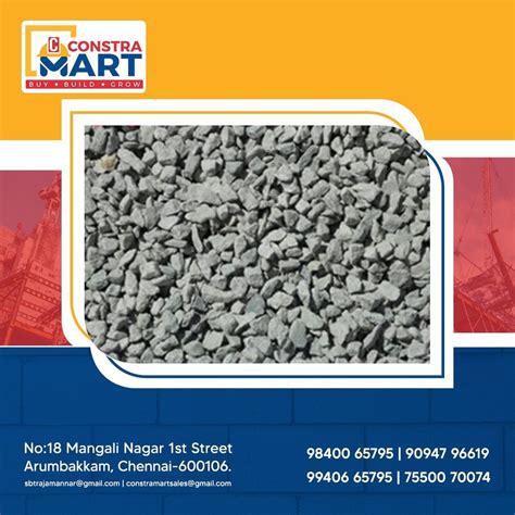 12 MM Crushed Blue Metal Jalli Aggregates For Construction Purpose At