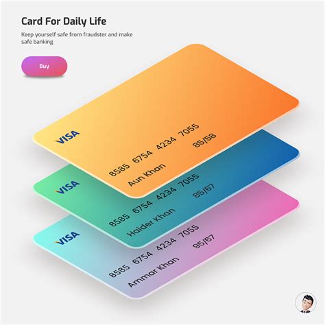 Debit Card Design by Aun Khan on Dribbble