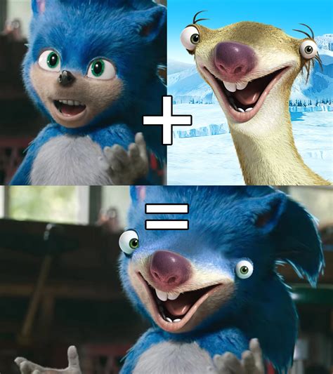 Sonic The Sloth CGI Sonic Edits Know Your Meme