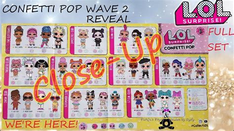 Lol Surprise Confetti Pop Series Checklist List Collector Guide