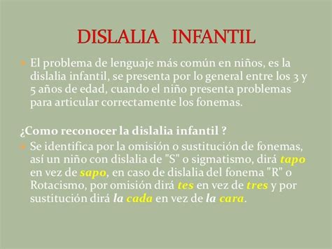 Dislalia Infantil