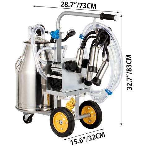 Vevor Electric Milking Machine Milker Machine L Cow Milking Machine