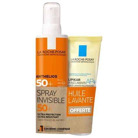 Anthelios Spray Invisible Spf50 200ml Lipikar Huile Lavante 100ml