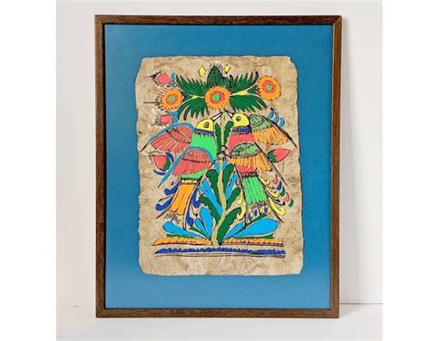 Birds Of Paradise Mexican Folk Art Housewarming T Etsy