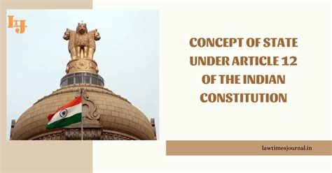 Concept Of State Under Article Of The Indian Constitution Law