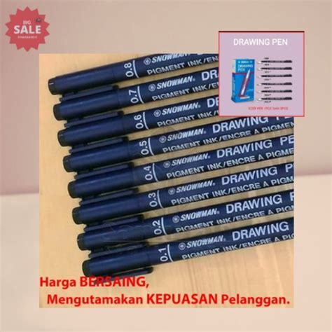 Jual Spidol Drawing Pen Snowman Permanent Marker Ft Ecer