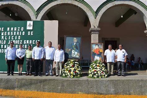 El acto del CCXI Aniversario del natalicio de Benito Juárez García y el